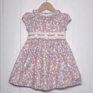 BONNIE JEAN NWOT/EUC Embroidered Smocked Floral Dress